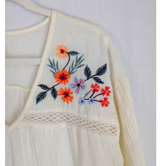 Roper Bohemian Embroidered Tunic Top Size Medium - Picture 2 of 9